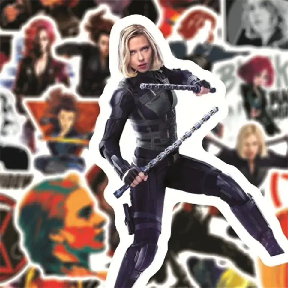 Black Widow - Set De 50 Stickers / Calcomanias / Pegatinas 4