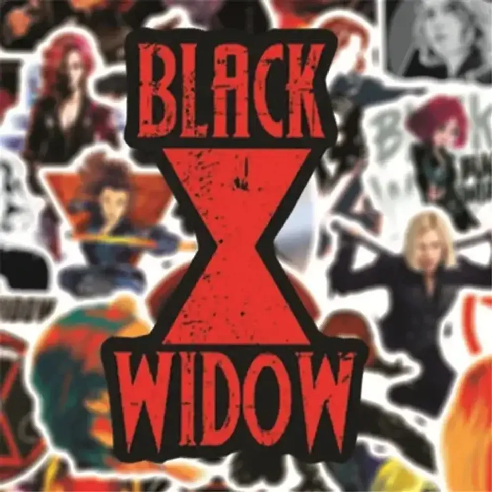 Black Widow - Set De 50 Stickers / Calcomanias / Pegatinas 5