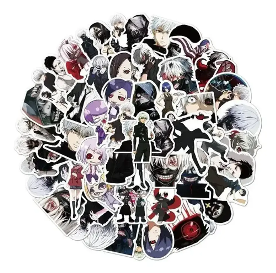 Tokyo Ghoul - Set De 50 Stickers / Calcomanias / Pegatinas 1