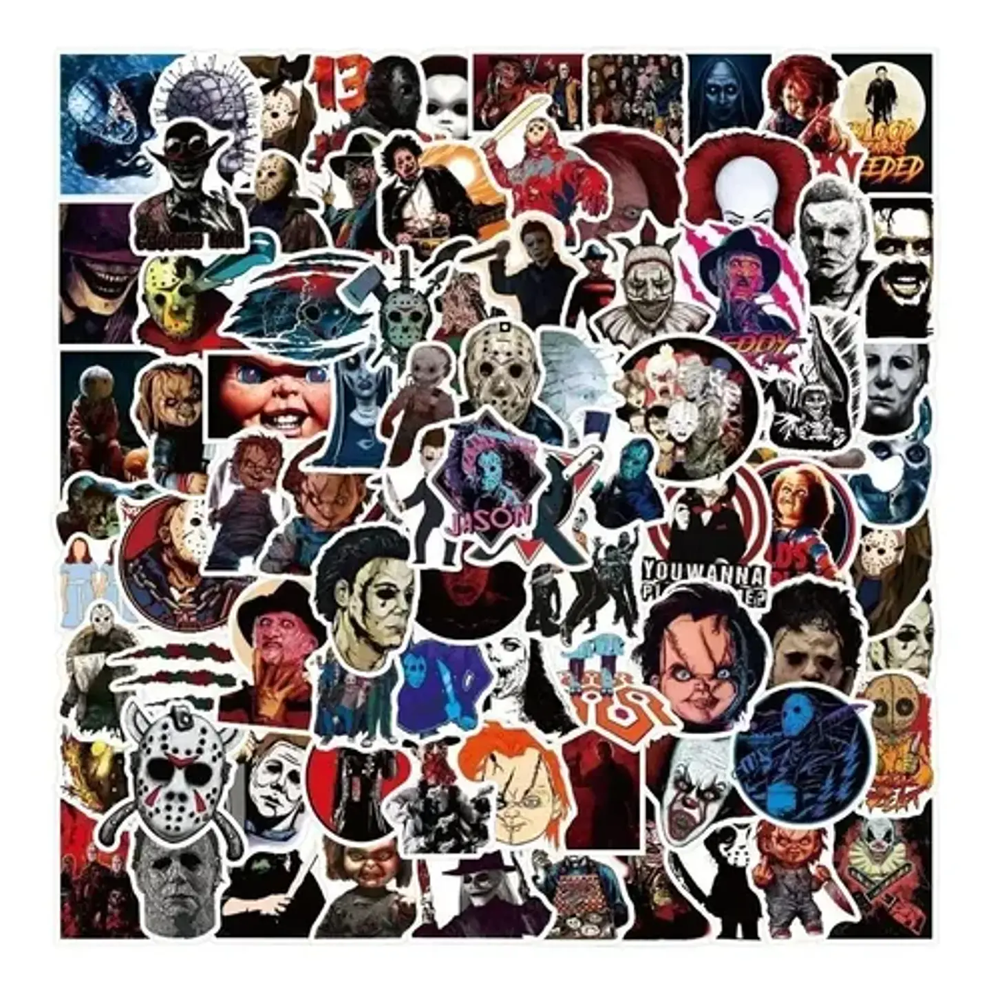 Horror Mix - Set De 50 Stickers / Calcomanias / Pegatinas 3
