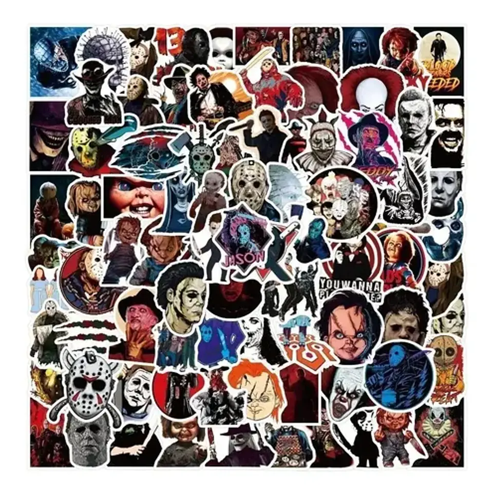 Horror Mix - Set De 50 Stickers / Calcomanias / Pegatinas 3