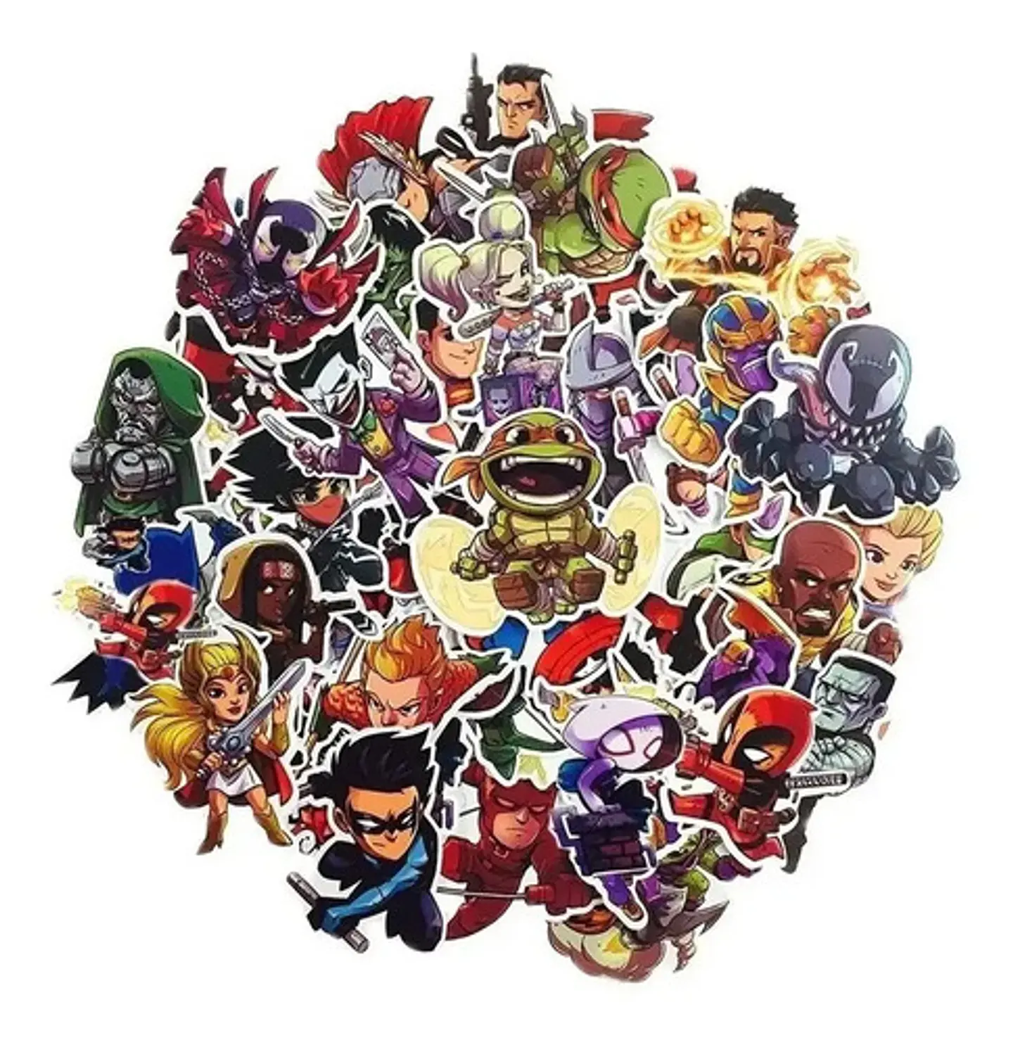 Super Heroes Marvel - Set De 50 Stickers / Calcomanias 5
