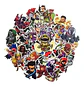 Super Heroes Marvel - Set De 50 Stickers / Calcomanias - Miniatura 5