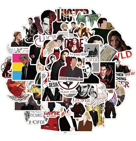 Lucifer - Set De 50 Stickers / Calcomanias / Pegatinas