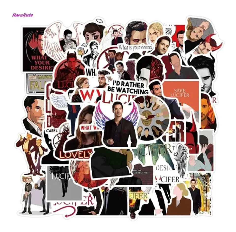 Lucifer - Set De 50 Stickers / Calcomanias / Pegatinas 4