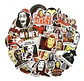 La Casa De Papel - Set De 50 Stickers / Calcomanias - Miniatura 1