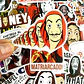 La Casa De Papel - Set De 50 Stickers / Calcomanias - Miniatura 3