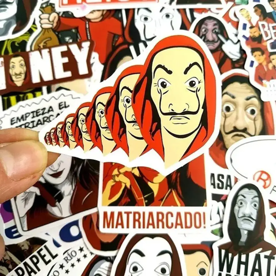 La Casa De Papel - Set De 50 Stickers / Calcomanias 3