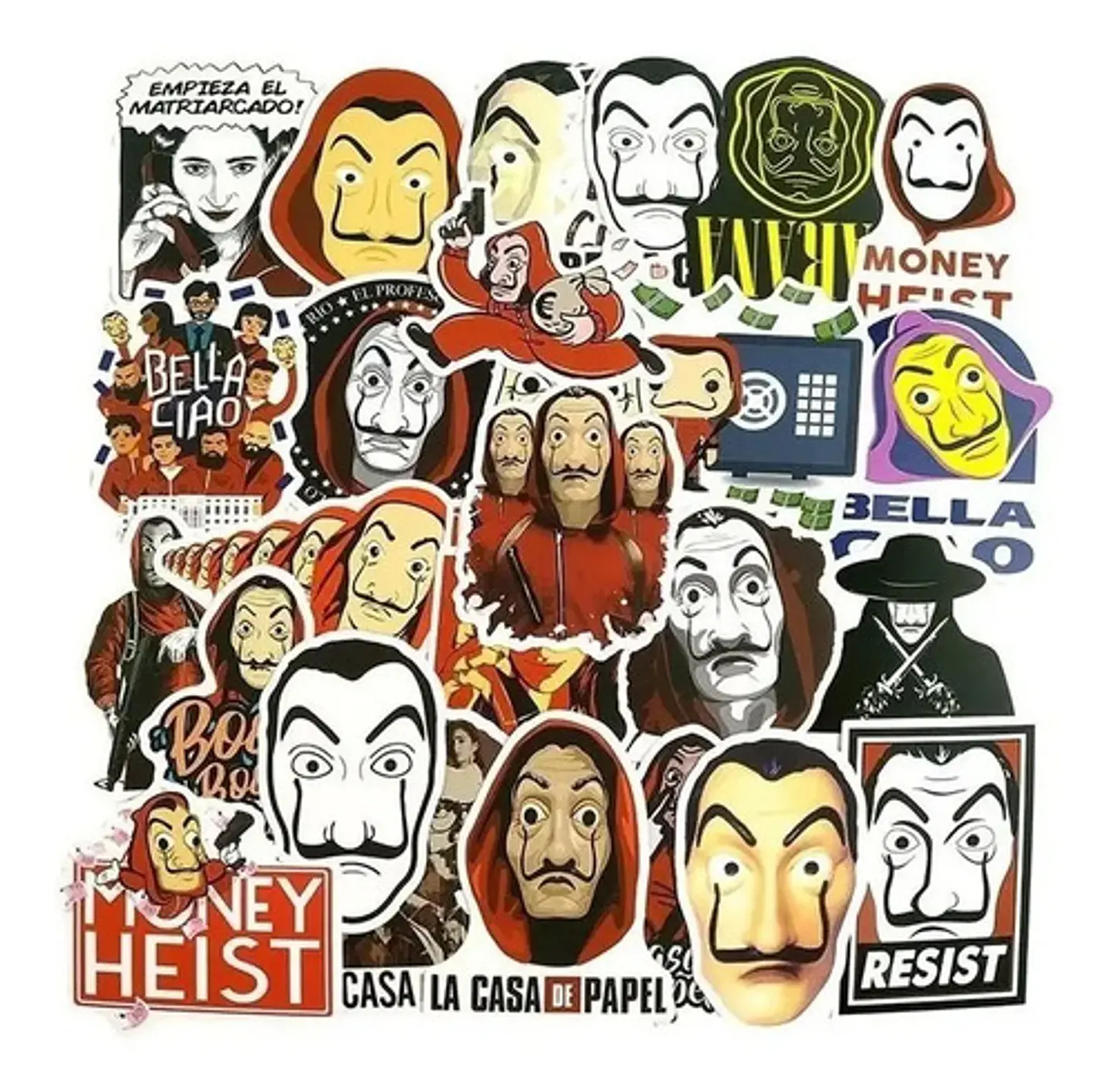 La Casa De Papel - Set De 50 Stickers / Calcomanias 5