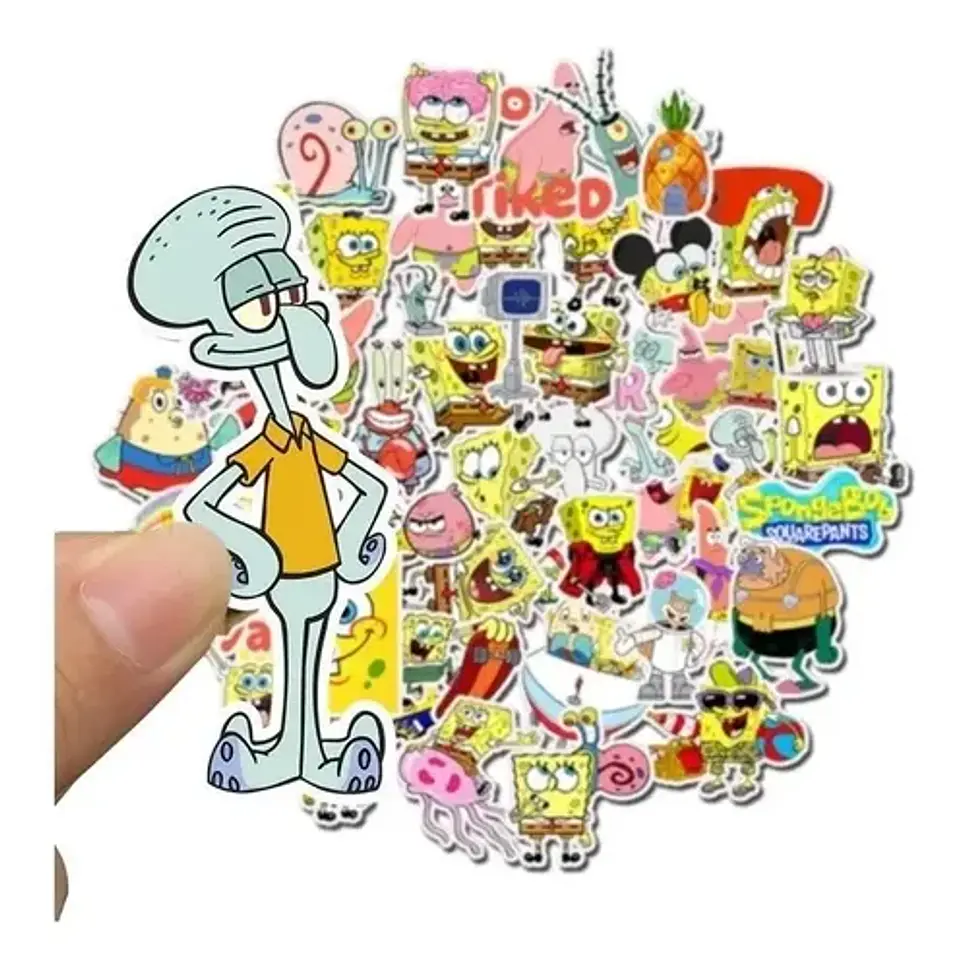Bob Esponja - Set De 50 Stickers / Calcomanias 3