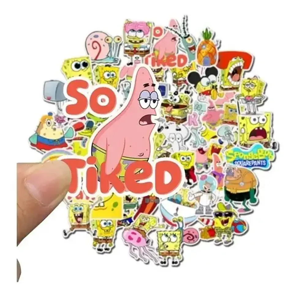 Bob Esponja - Set De 50 Stickers / Calcomanias 4