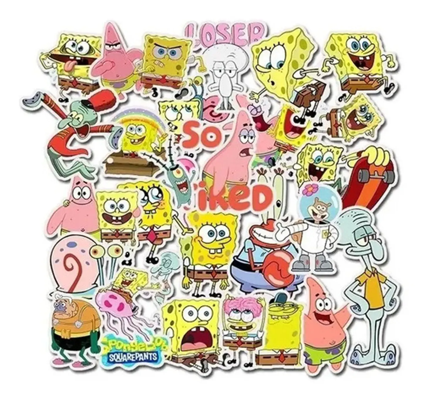 Bob Esponja - Set De 50 Stickers / Calcomanias 7