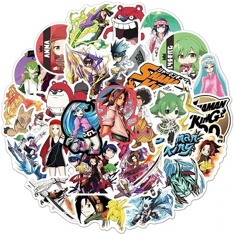 Shaman King - Set De 50 Stickers / Calcomanias / Pegatinas