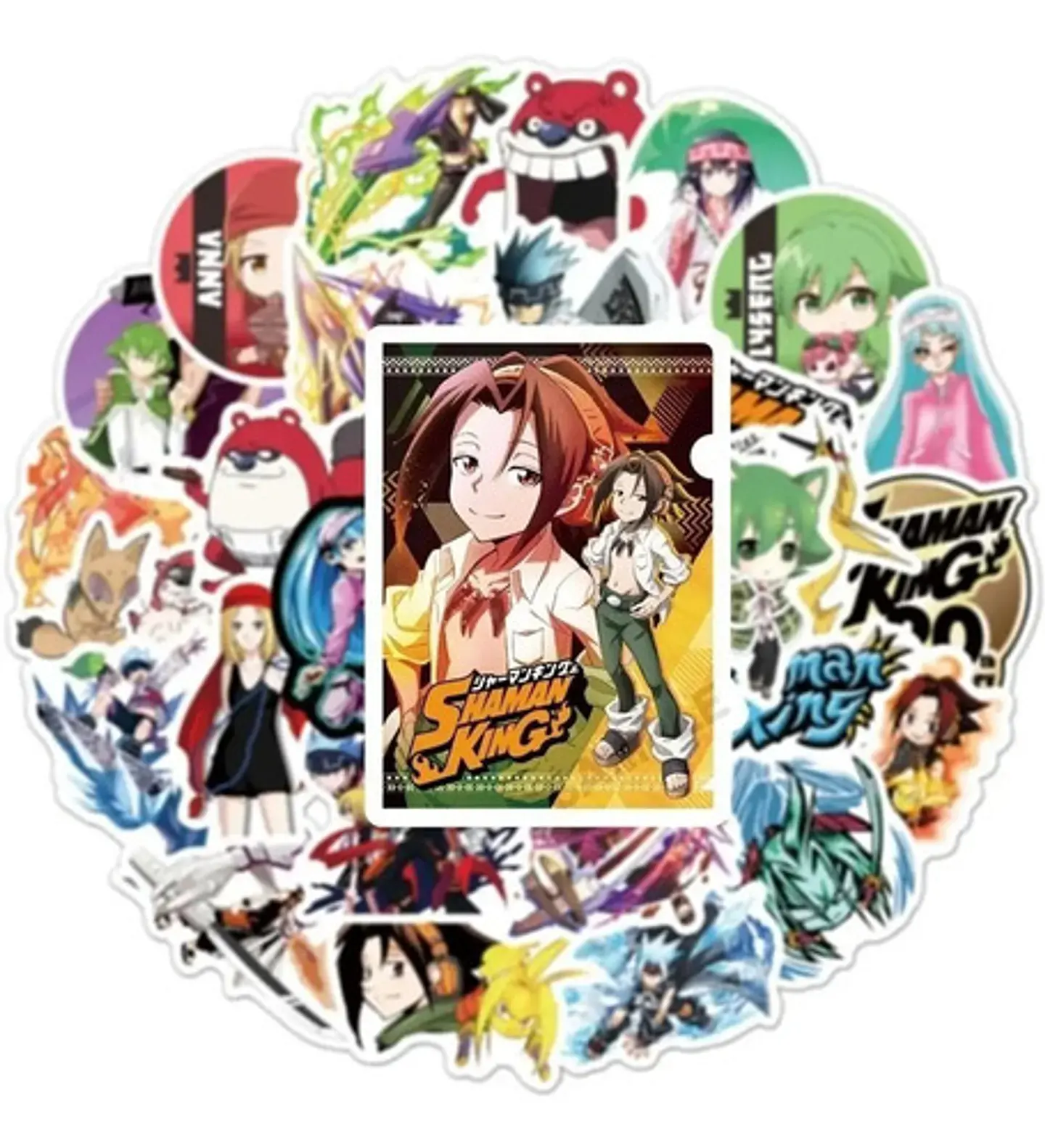 Shaman King - Set De 50 Stickers / Calcomanias / Pegatinas 2