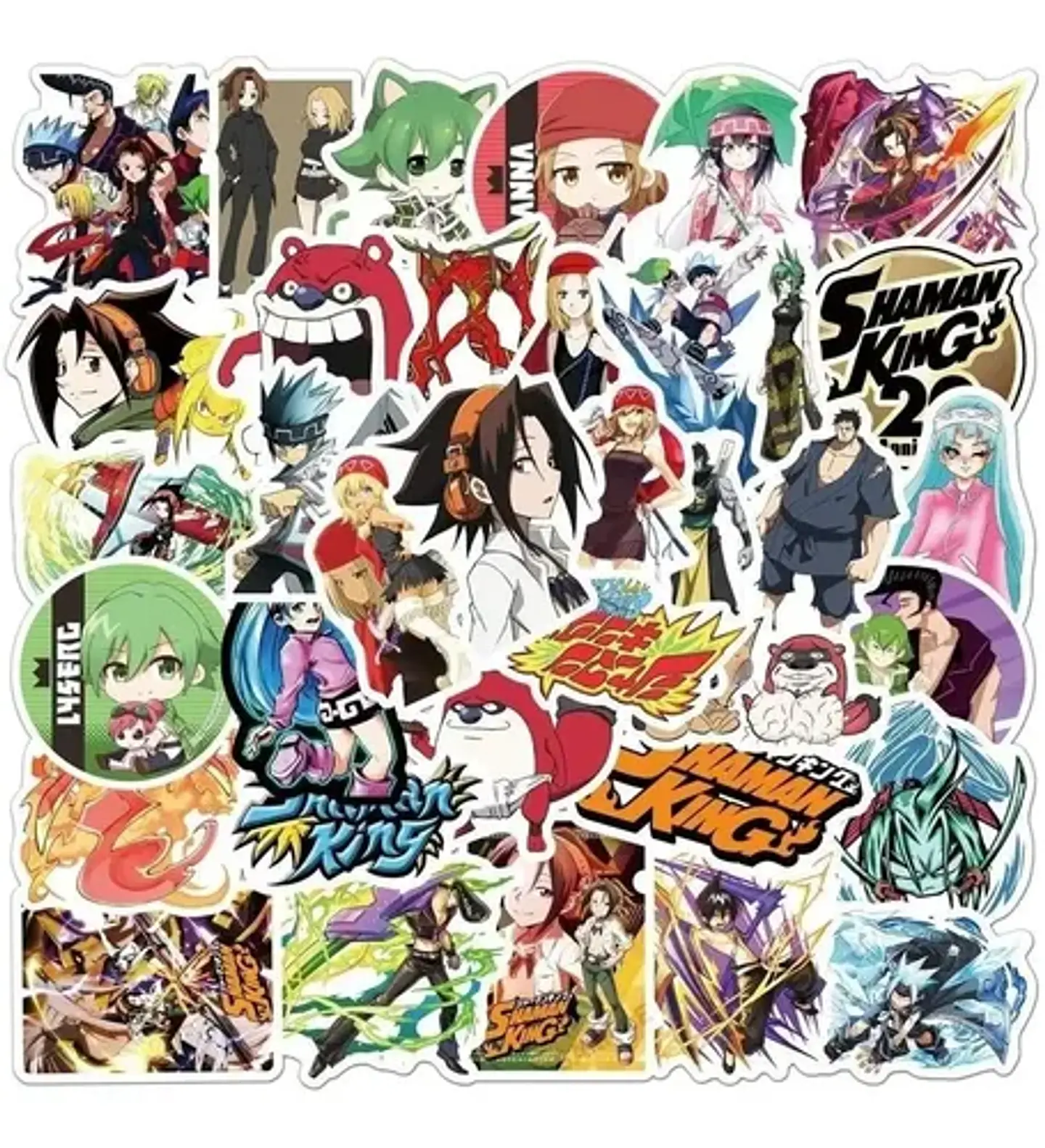 Shaman King - Set De 50 Stickers / Calcomanias / Pegatinas 4