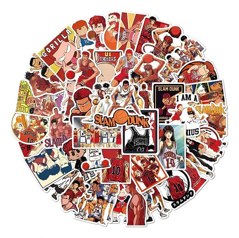 Slam Dunk - Set De 50 Stickers / Calcomanias