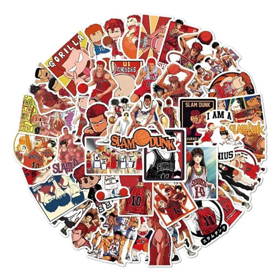 Slam Dunk - Set De 50 Stickers / Calcomanias 1