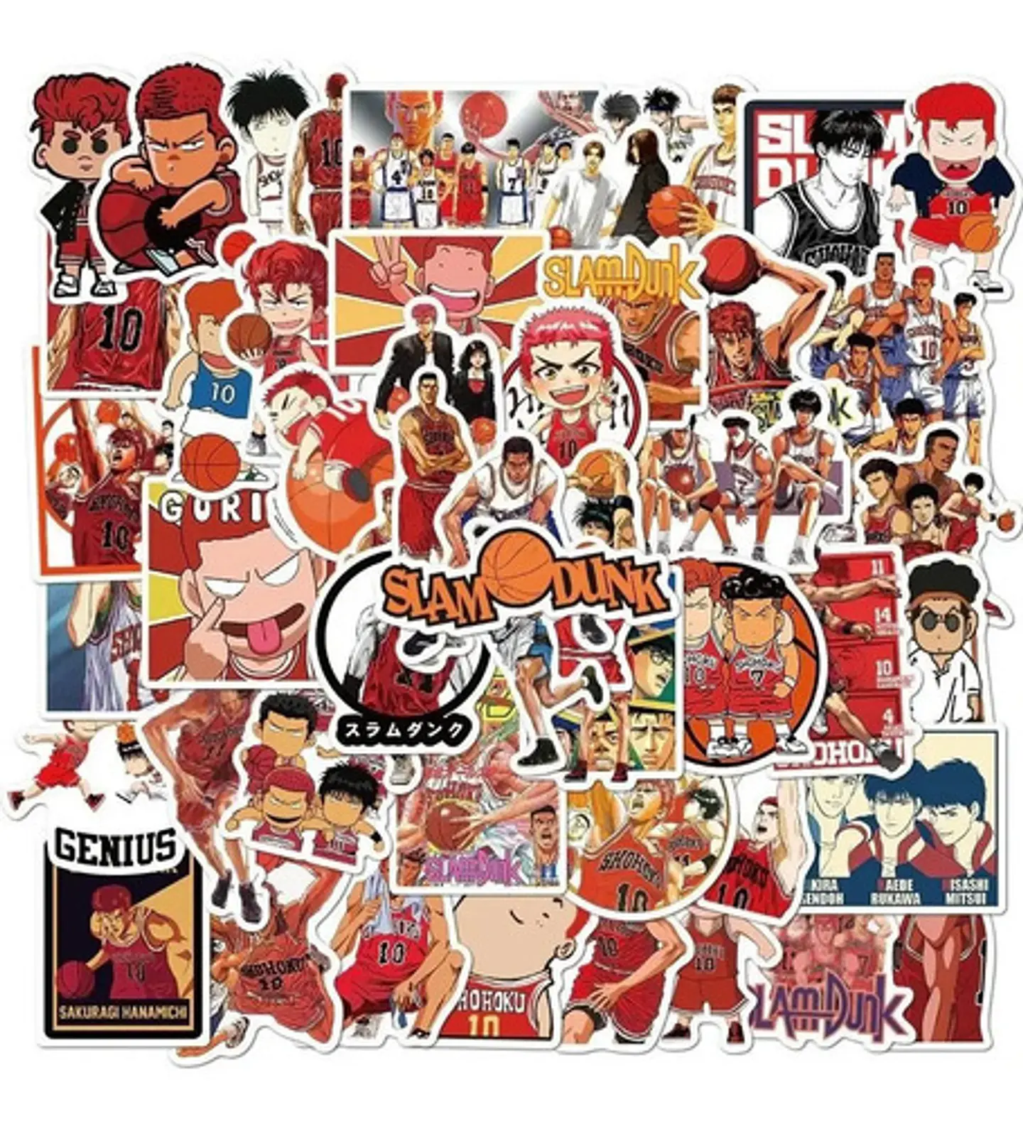 Slam Dunk - Set De 50 Stickers / Calcomanias 4