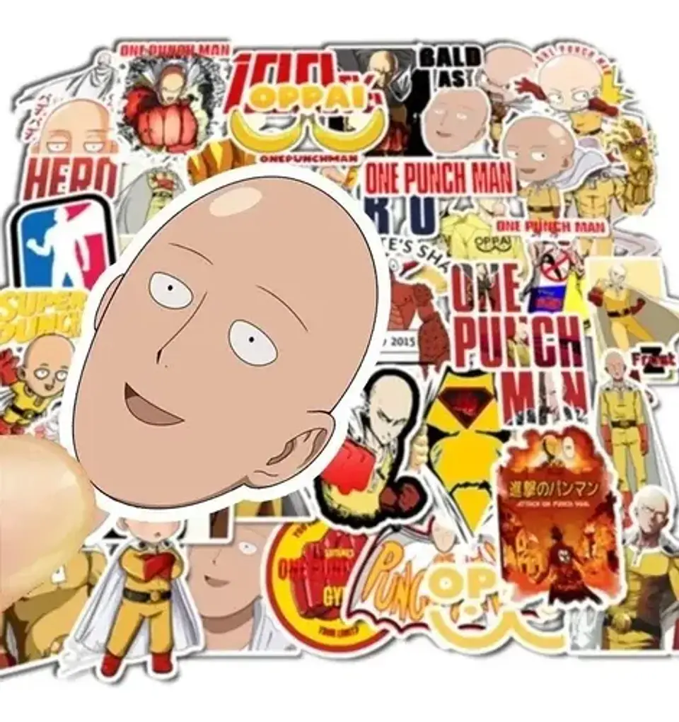 One Punch Man - Set De 50 Stickers / Calcomanias / Pegatinas 3