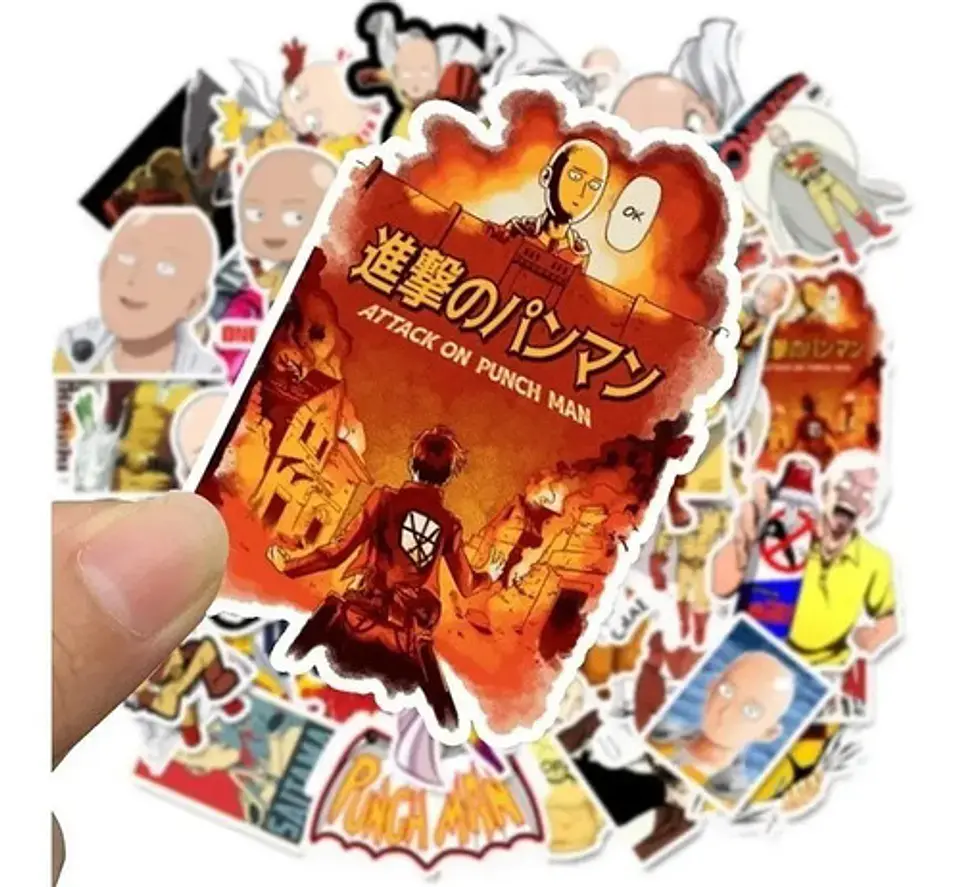 One Punch Man - Set De 50 Stickers / Calcomanias / Pegatinas 5