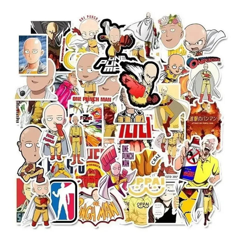 One Punch Man - Set De 50 Stickers / Calcomanias / Pegatinas 7