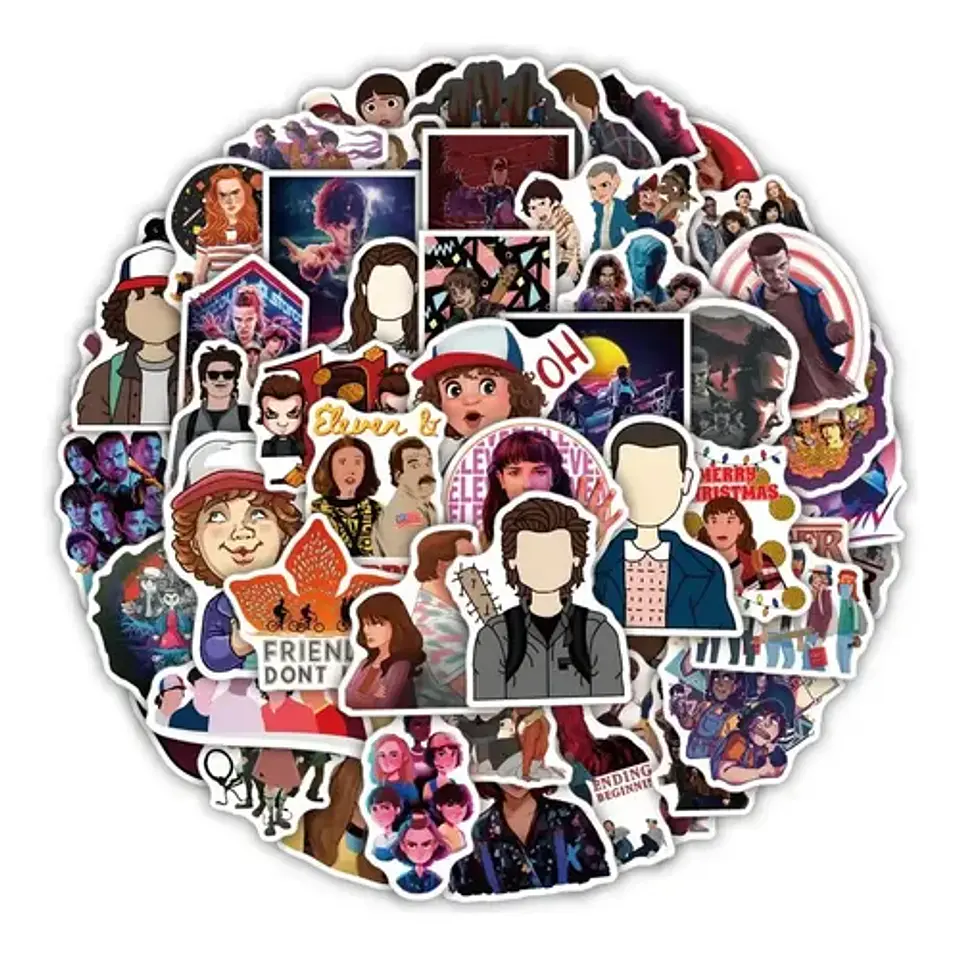 Stranger Things - Set De 50 Stickers / Calcomanias 1