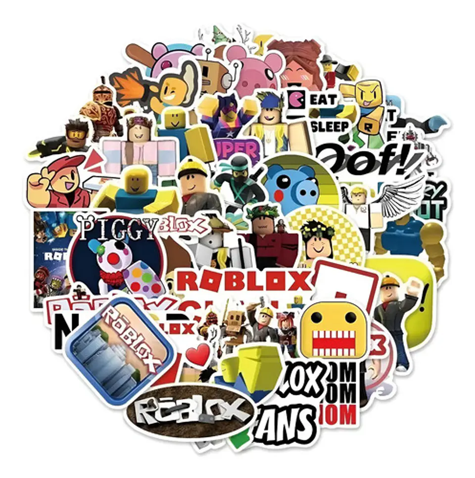 Roblox - Set De 50 Stickers / Calcomanias / Pegatinas 1