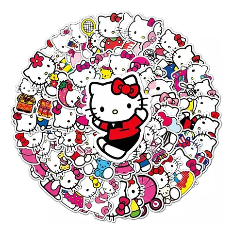 Hello Kitty - Set De 50 Stickers / Calcomanias / Pegatinas