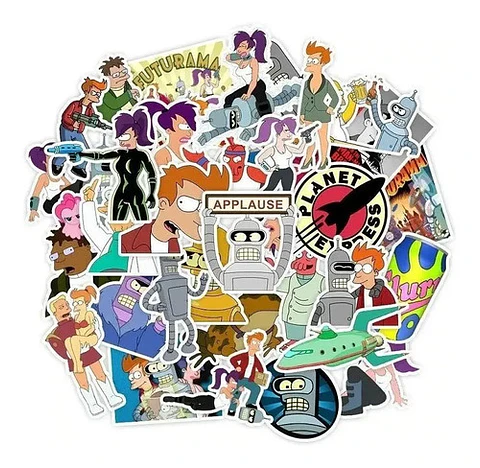 Futurama - Set De 50 Stickers / Calcomanias