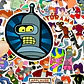 Futurama - Set De 50 Stickers / Calcomanias - Miniatura 2