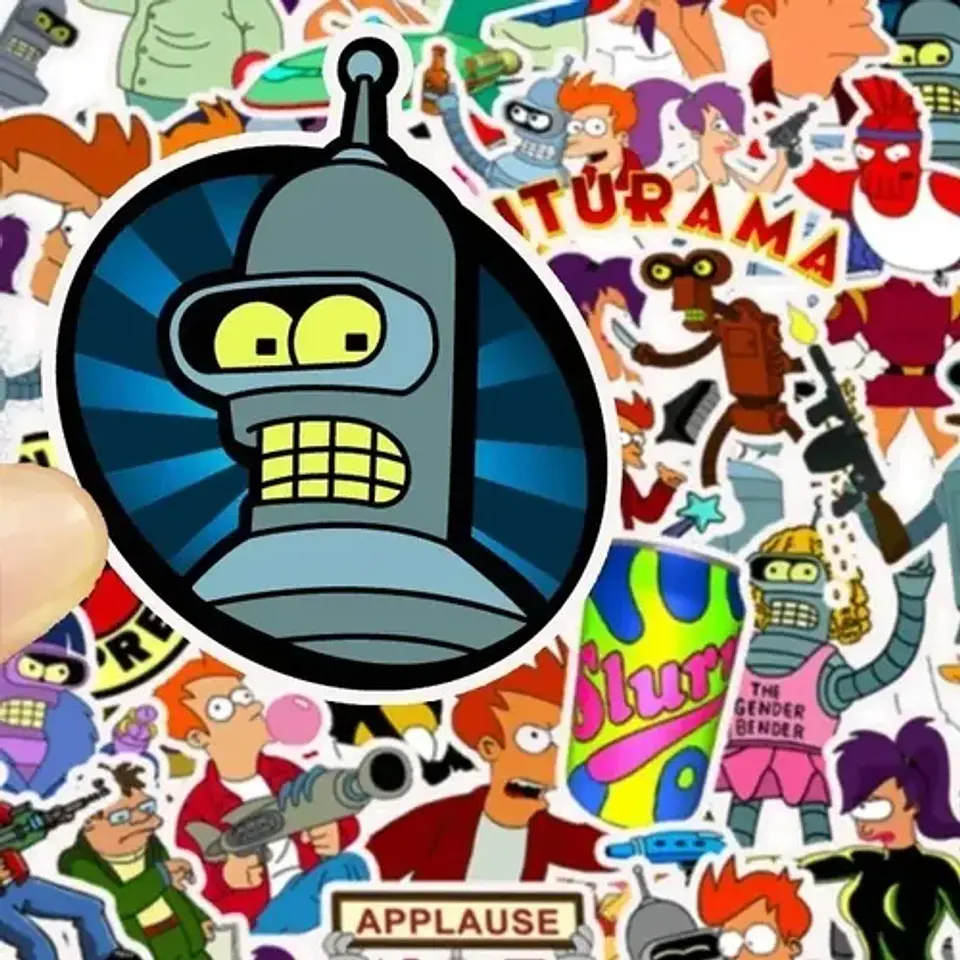 Futurama - Set De 50 Stickers / Calcomanias 2