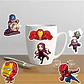 Set 100 Stickers Marvel / Dc Comics - Pegatinas / Calcomania - Miniatura 5