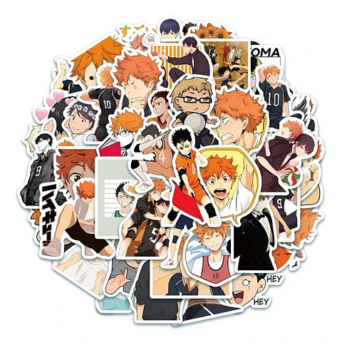 Haikyuu! - Set De 50 Stickers / Calcomanias / Pegatinas