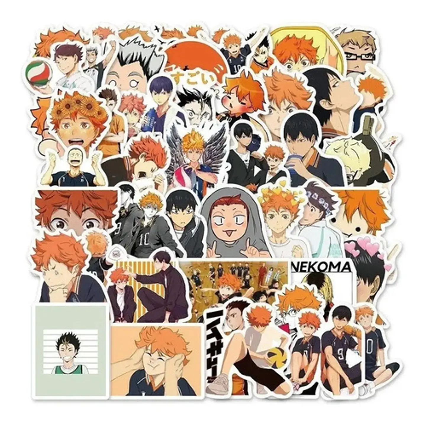 Haikyuu! - Set De 50 Stickers / Calcomanias / Pegatinas 4