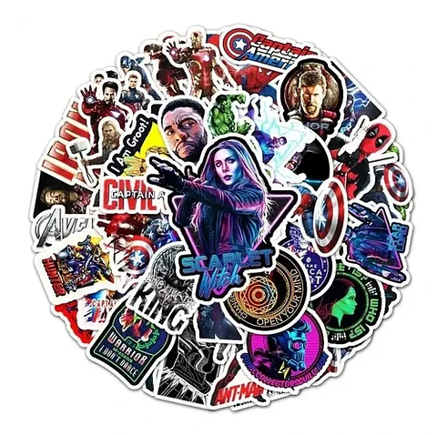 Marvel - Set De 50 Stickers / Calcomanias