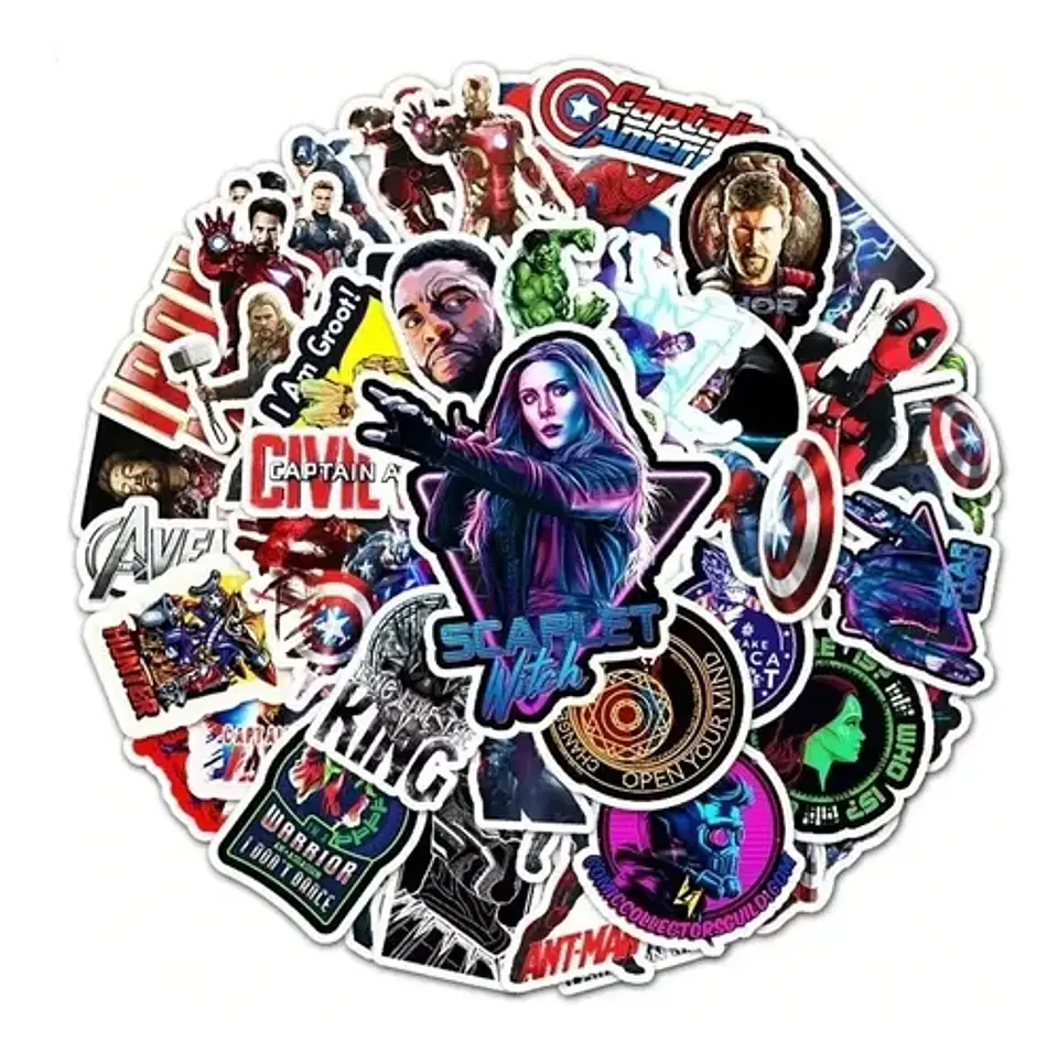 Marvel - Set De 50 Stickers / Calcomanias 1