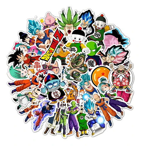 Dragon Ball - Set De 50 Stickers / Calcomanias