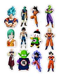 Dragon Ball - Set De 50 Stickers / Calcomanias - Miniatura 6