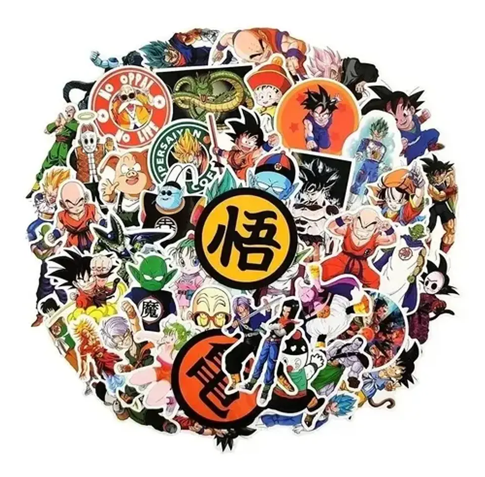 Dragon Ball - Set De 50 Stickers / Calcomanias 8