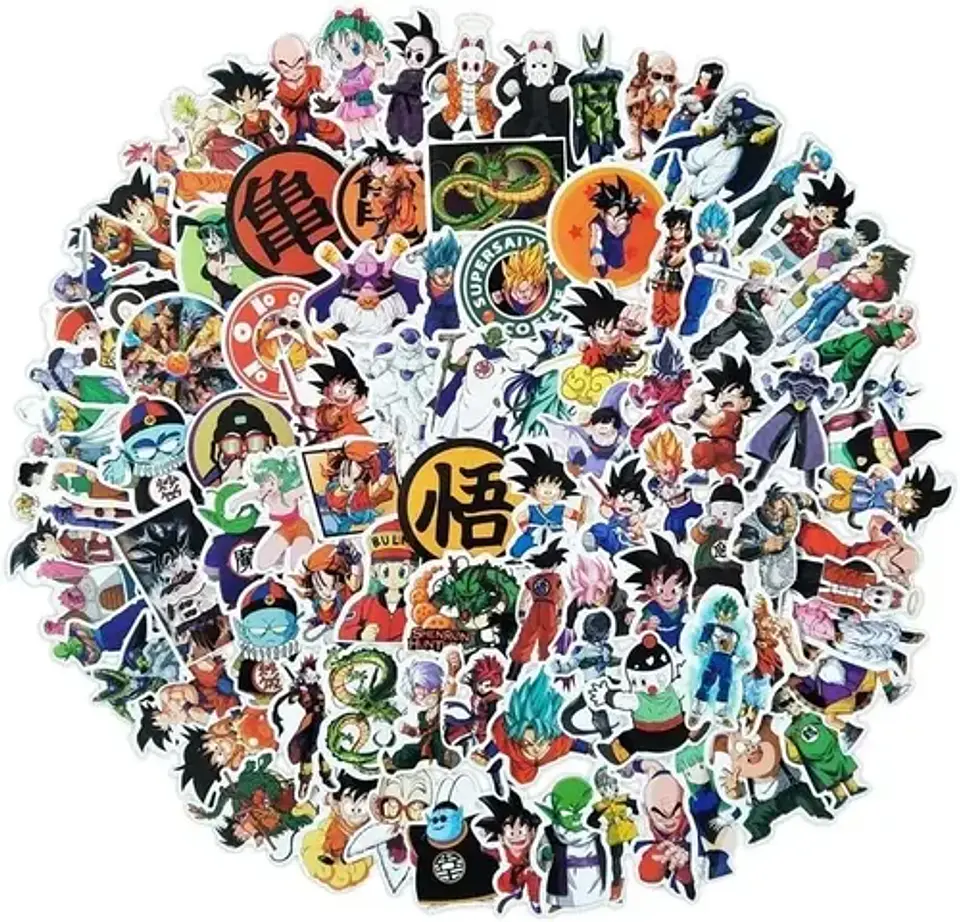 Dragon Ball - Set De 50 Stickers / Calcomanias 10