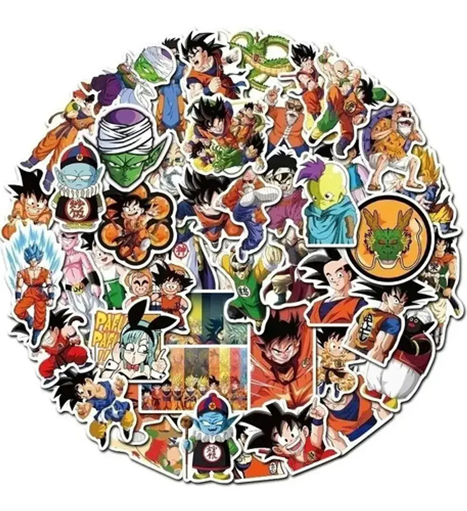 Dragon Ball - Set De 50 Stickers / Calcomanias 14