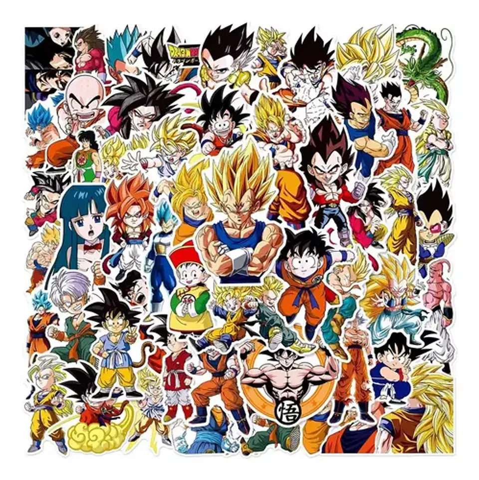 Dragon Ball - Set De 50 Stickers / Calcomanias 23