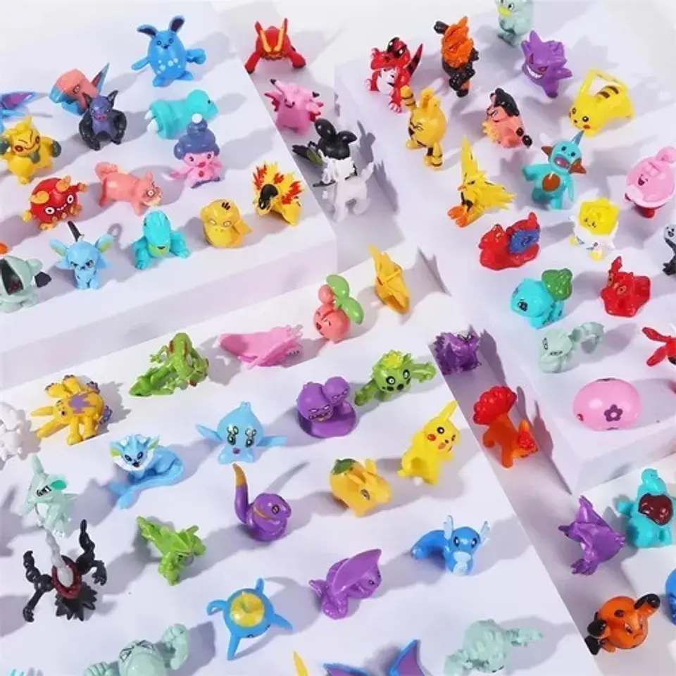 Set De 72 Minifiguras Pokemon / Figuras De Accion Coleccion 9