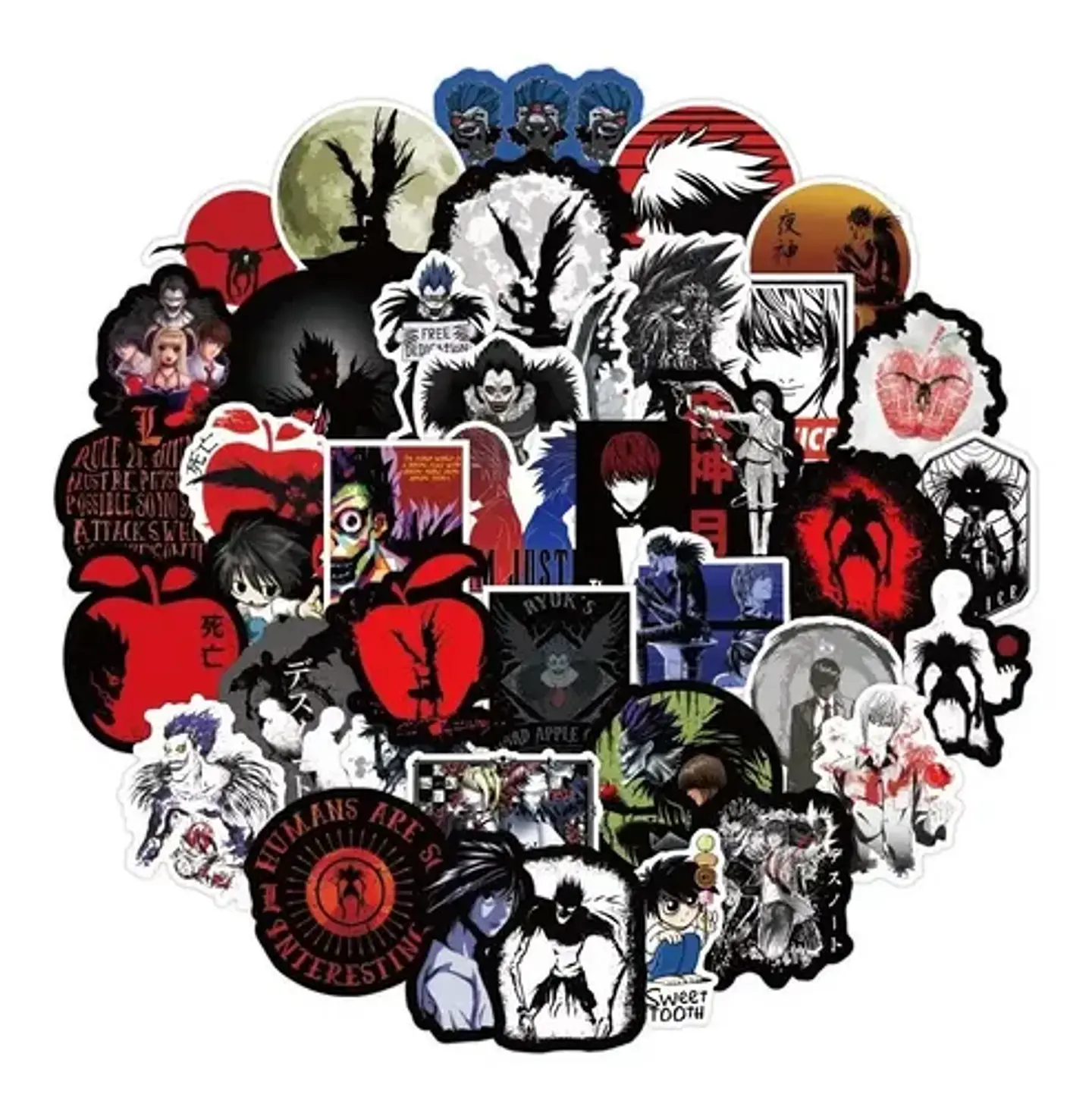 Death Note - Set De 50 Stickers / Calcomanias / Pegatinas 1
