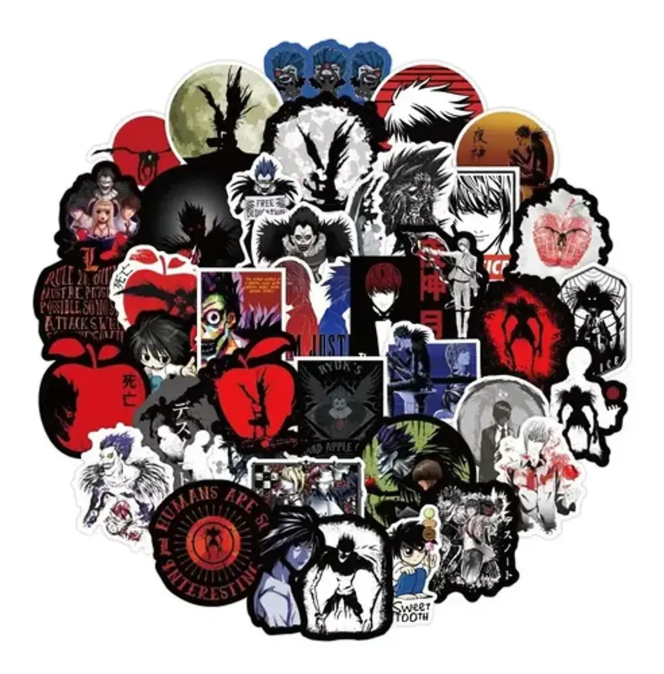 Death Note - Set De 50 Stickers / Calcomanias / Pegatinas 1