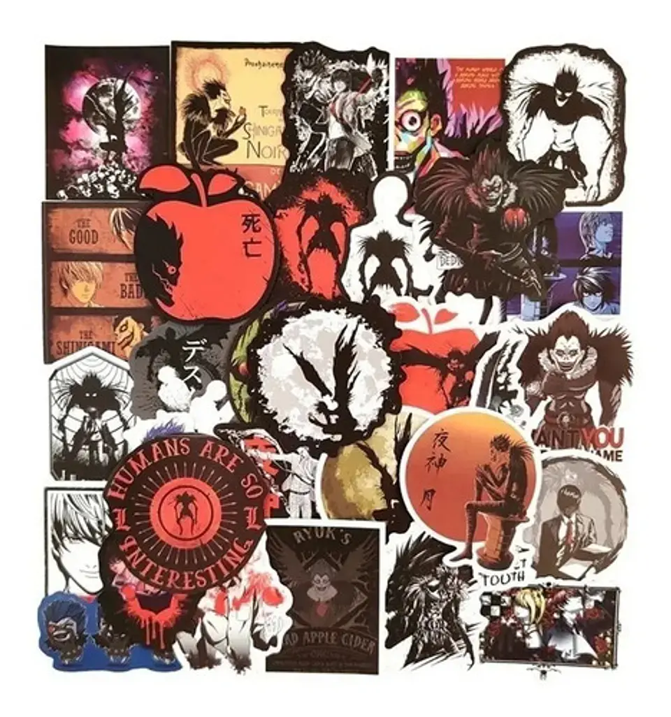 Death Note - Set De 50 Stickers / Calcomanias / Pegatinas 4
