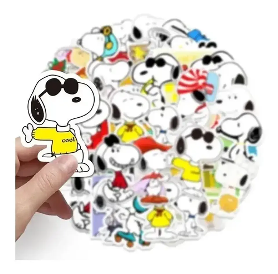 Snoopy - Set De 50 Stickers / Calcomanias / Pegatinas 2