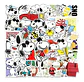Snoopy - Set De 50 Stickers / Calcomanias / Pegatinas - Miniatura 4