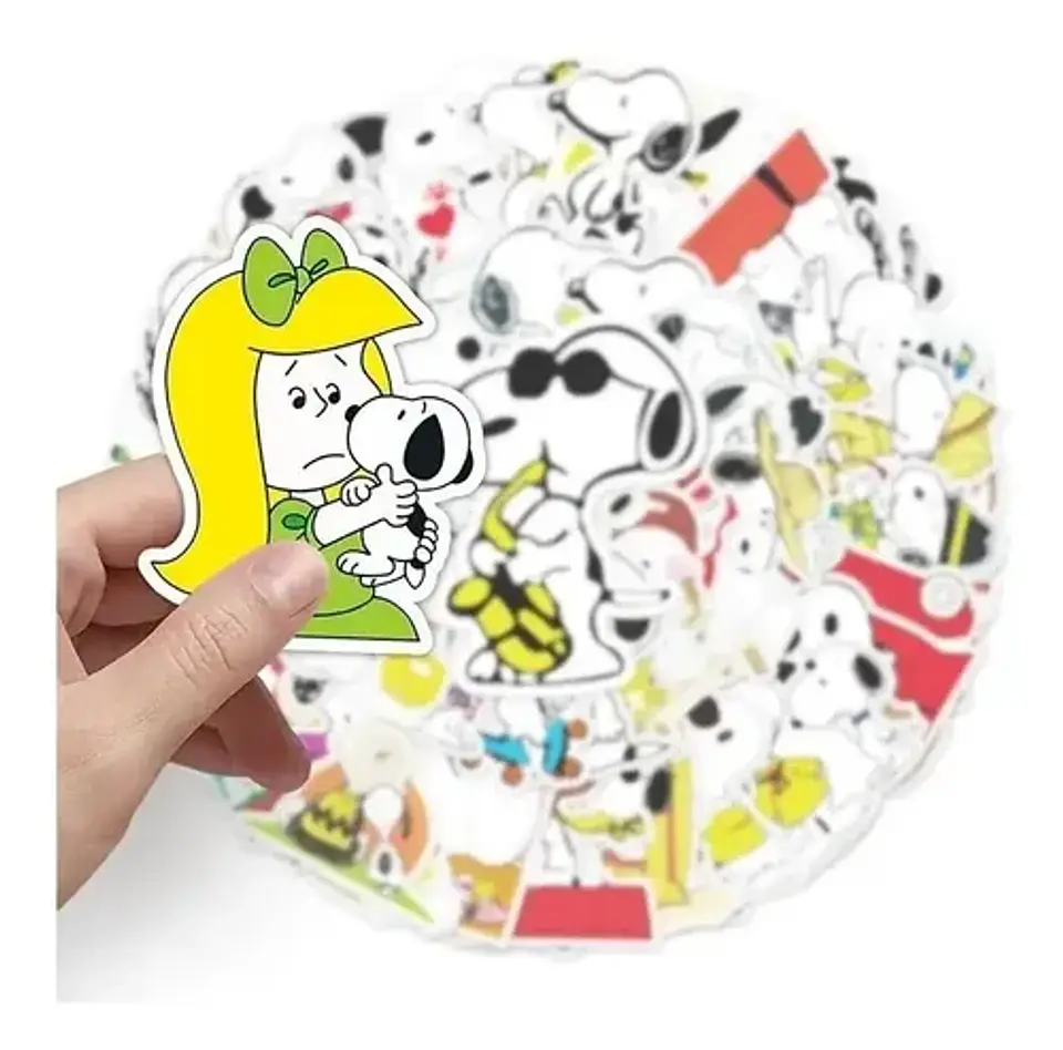 Snoopy - Set De 50 Stickers / Calcomanias / Pegatinas 6