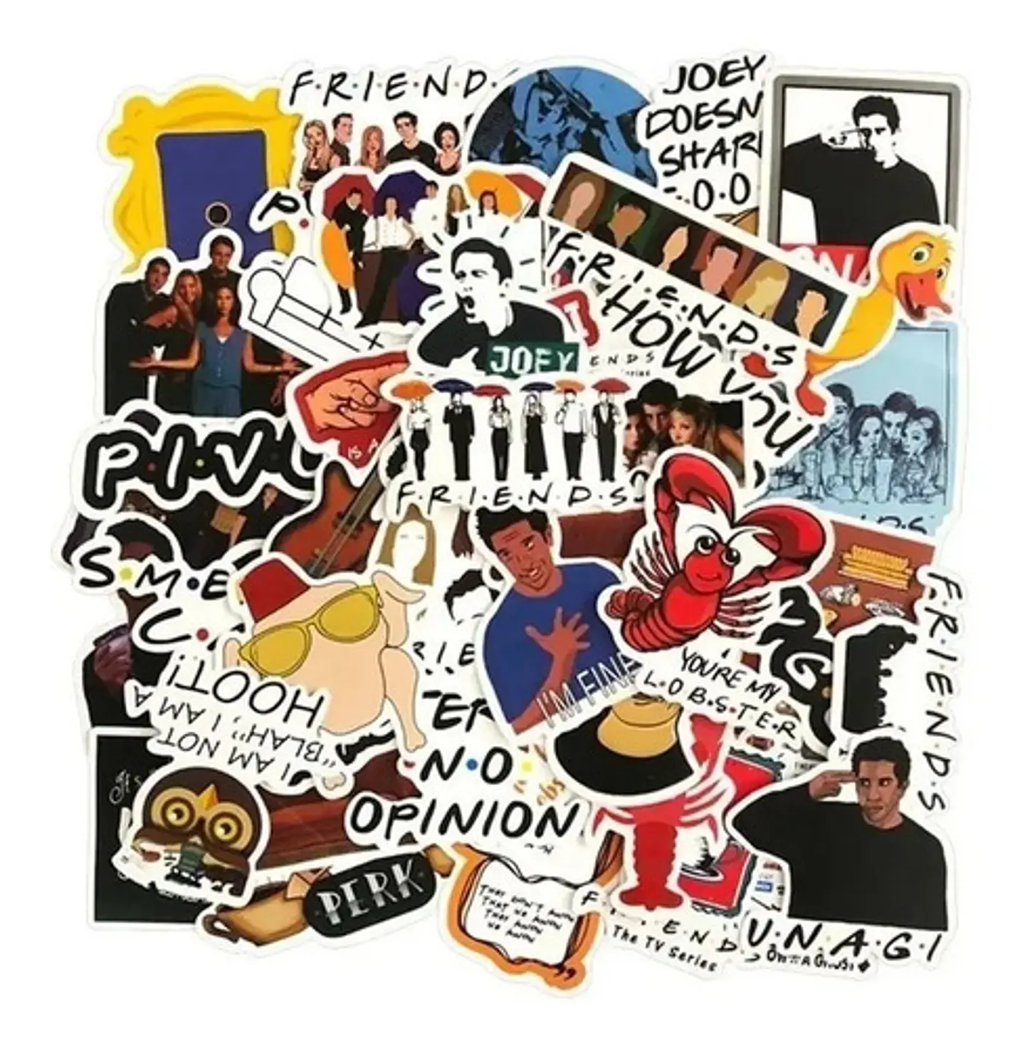 Friends Set De 50 Stickers / Calcomanias / Pegatinas 3